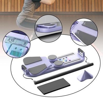 NIVOR 8-in-1 Foldable Pilates Board – Full Body Home Workout