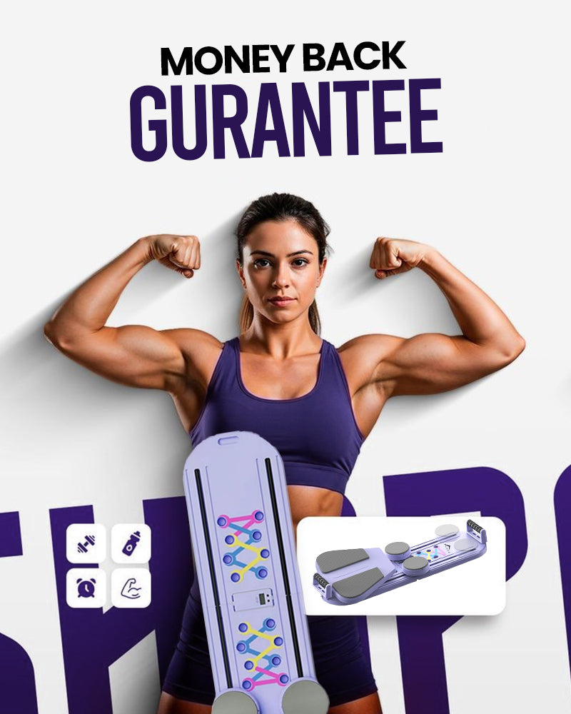 NIVOR 8-in-1 Foldable Pilates Board – Full Body Home Workout